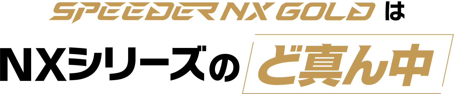 SPEEDER NX GOLDはNXシリーズのど真ん中
